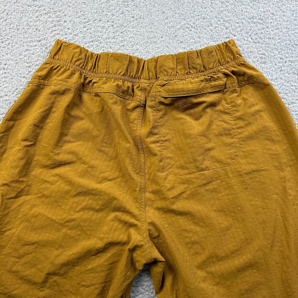 Title Nine Pant Women's Large Mustard Wide-Leg Cropped Slaycation Gorpcore - Picture 4 of 12